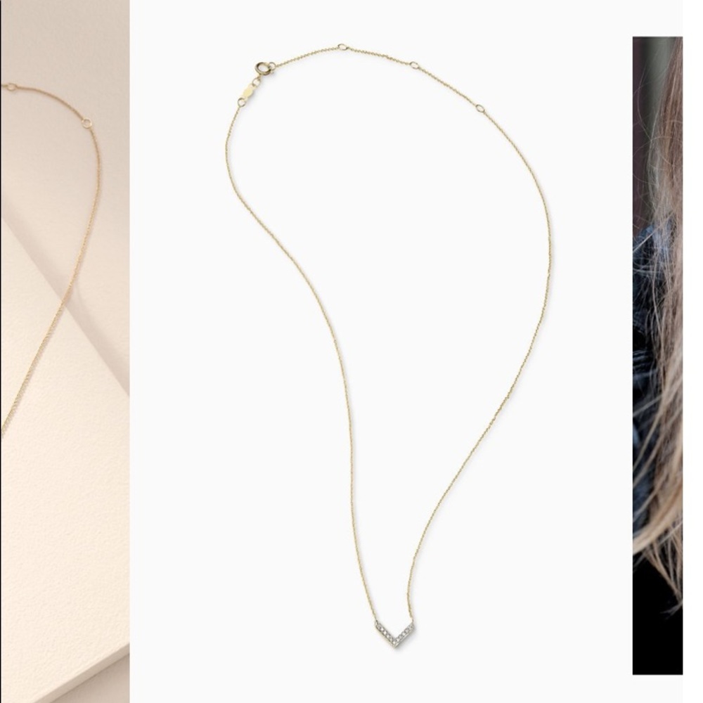 Covet by Stella & Dot 14k Gold and Diamond Chevron